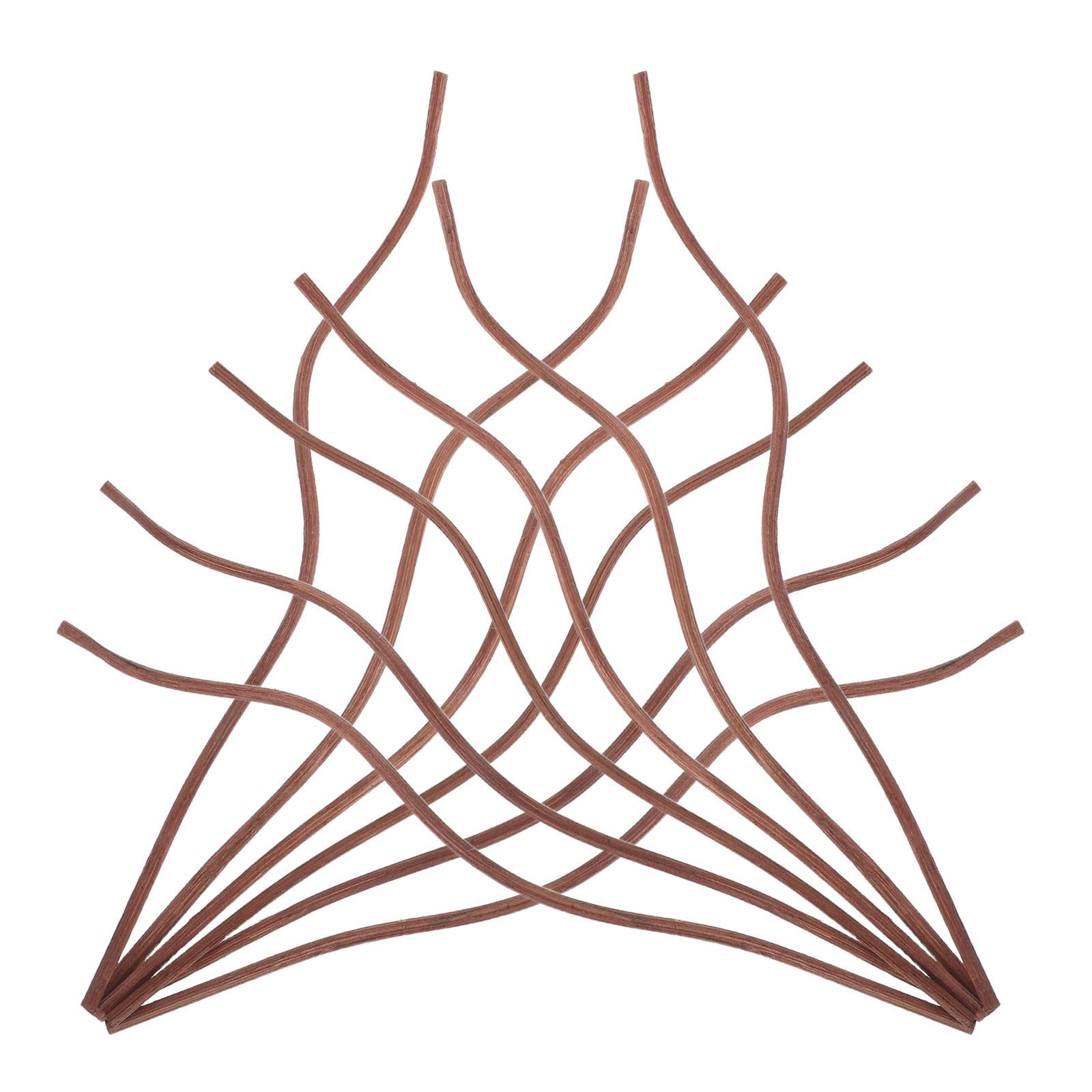 Home Fragrance Reed Diffuser Refill - 50Pcs Wavy Rattan Reed Diffuser Sticks