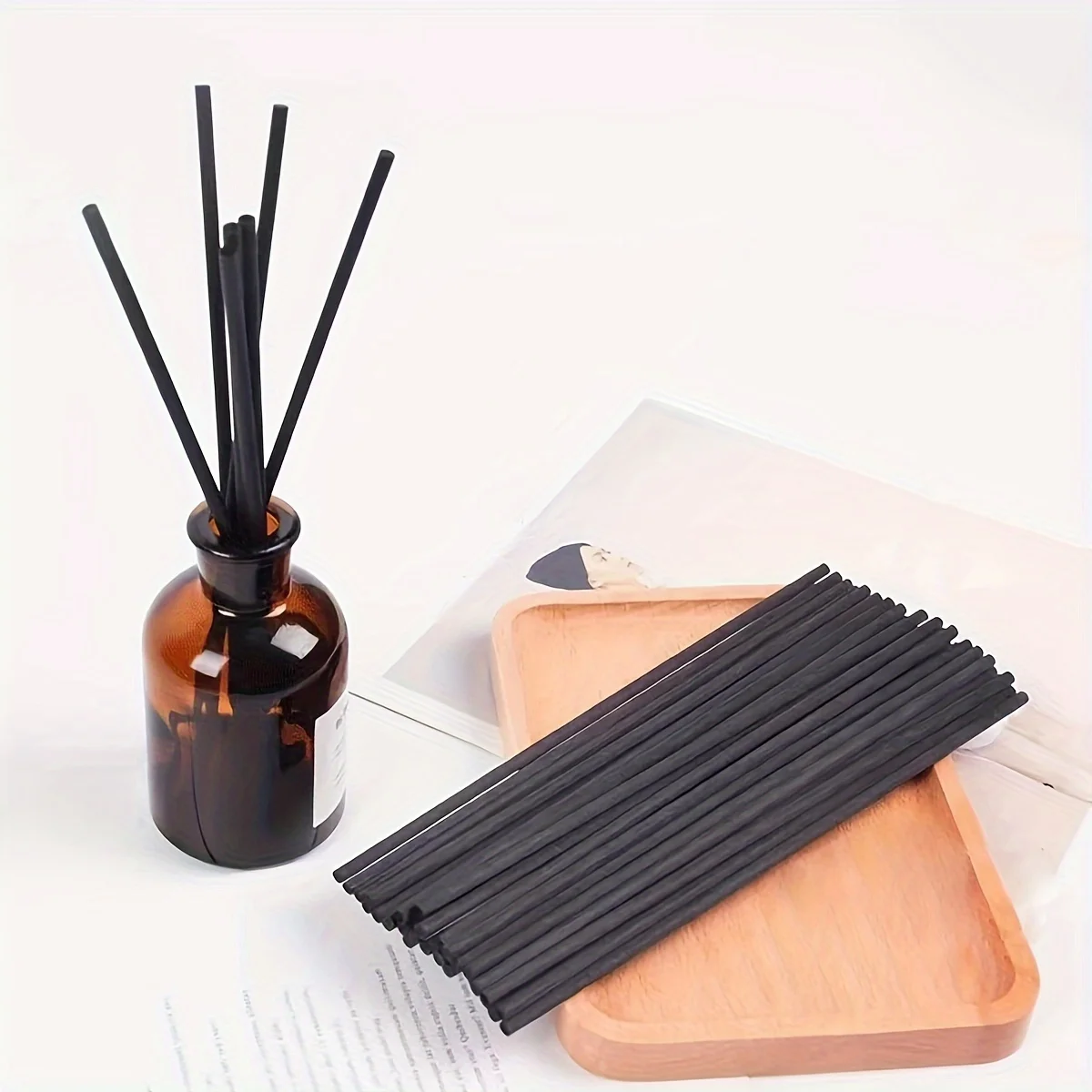 Home Fragrance Diffuser Sticks - 10/50pcs Fiber Sticks Diffuser Aromatherapy Volatile