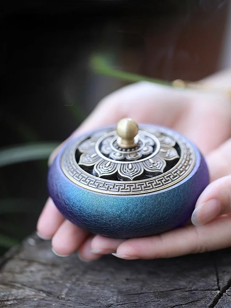 In Home Fragrance Products - Pure Copper Incense Burner Household Indoor