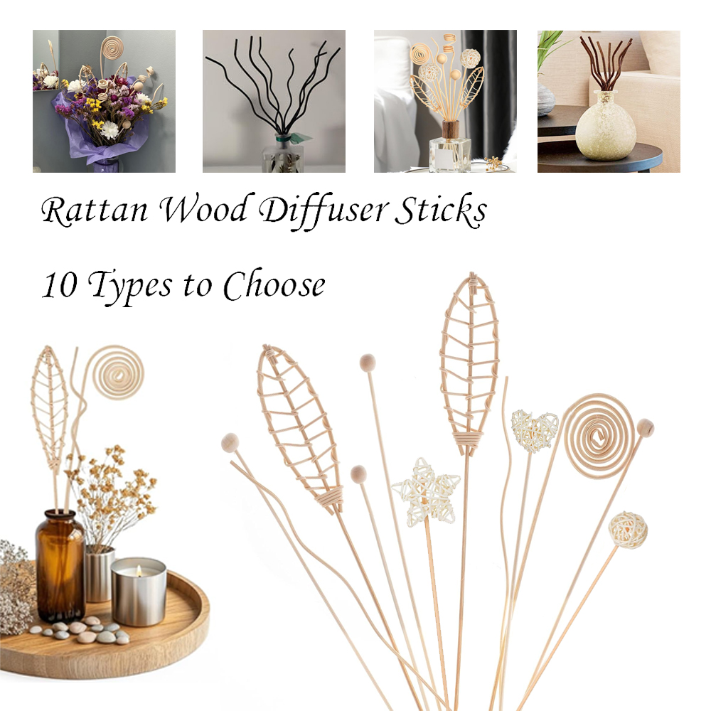 5/15Pcs Long Wavy Rattan Reed  - огляд і ціна Home Fragrance Reed Diffuser Refill