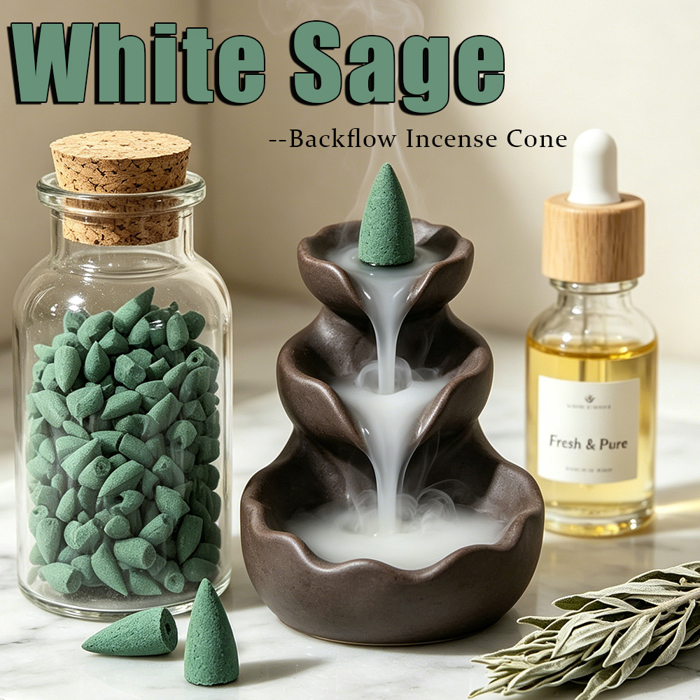 White Sage Scented Backflow In - огляд і ціна Home Fragrance Luxury