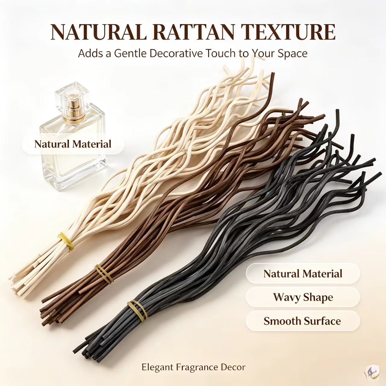20Pcs Long Wavy Rattan Reed Di - огляд і ціна Home Fragrance Elements