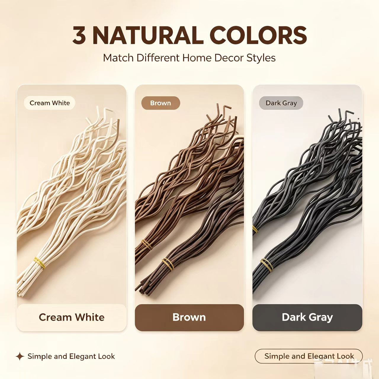 20Pcs Long Wavy Rattan Reed Di - огляд і ціна Home Fragrance Elements