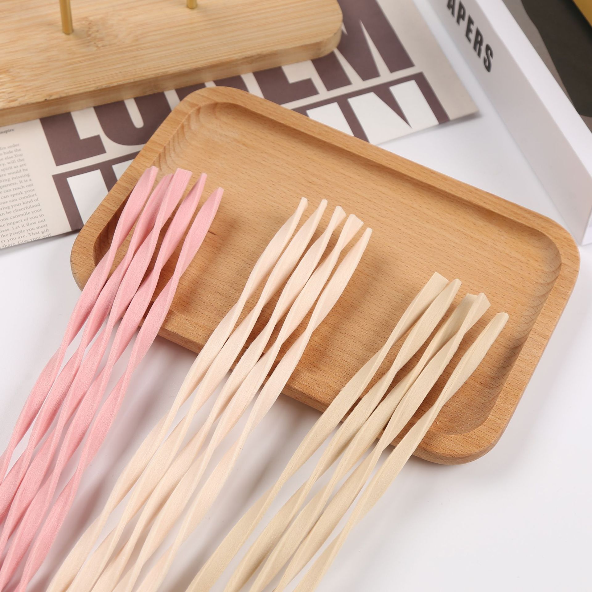 10pcs L30cm Pink/Wood Color Re - огляд і ціна Home Fragrance Diffuser Sticks
