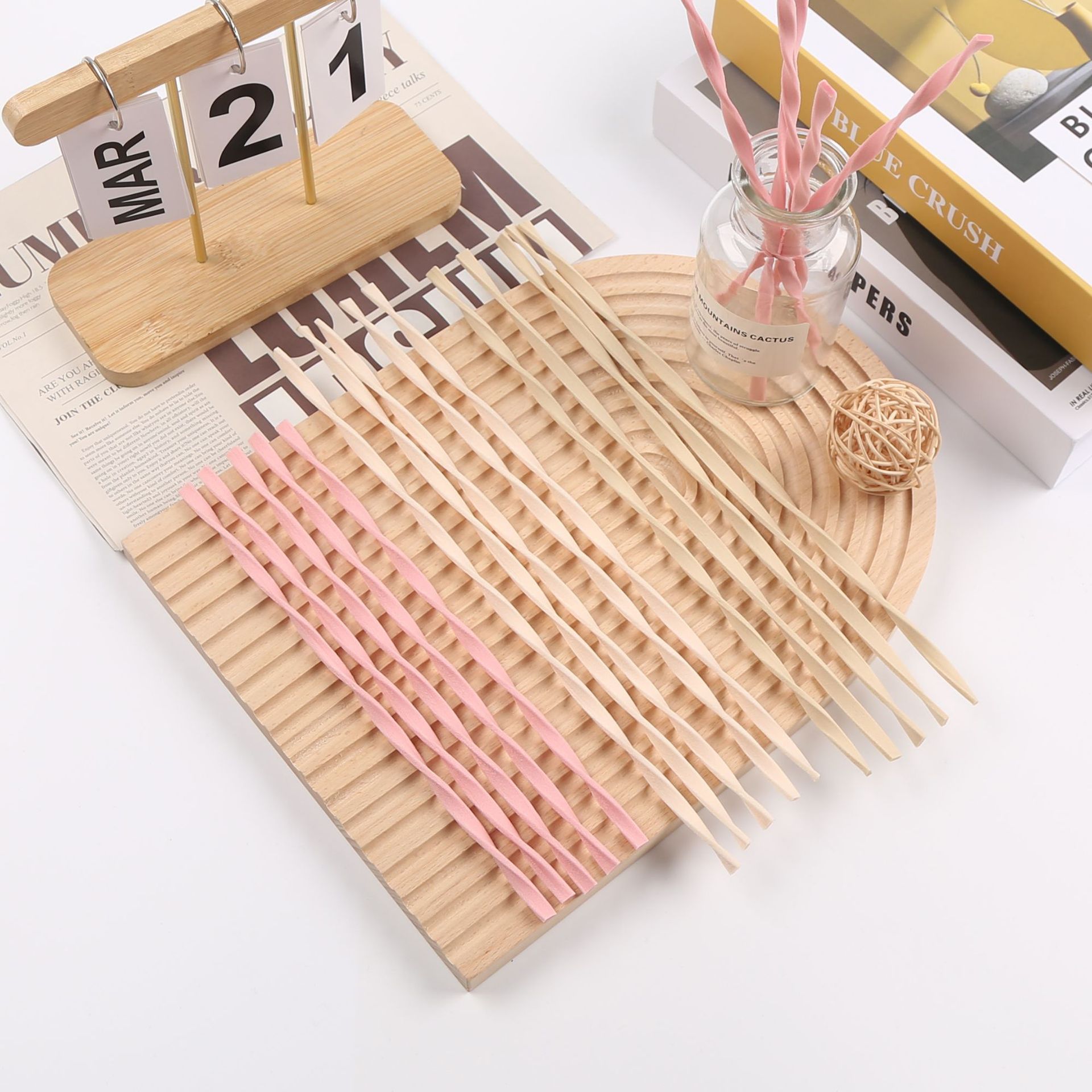 10pcs L30cm Pink/Wood Color Re - огляд і ціна Home Fragrance Diffuser Sticks