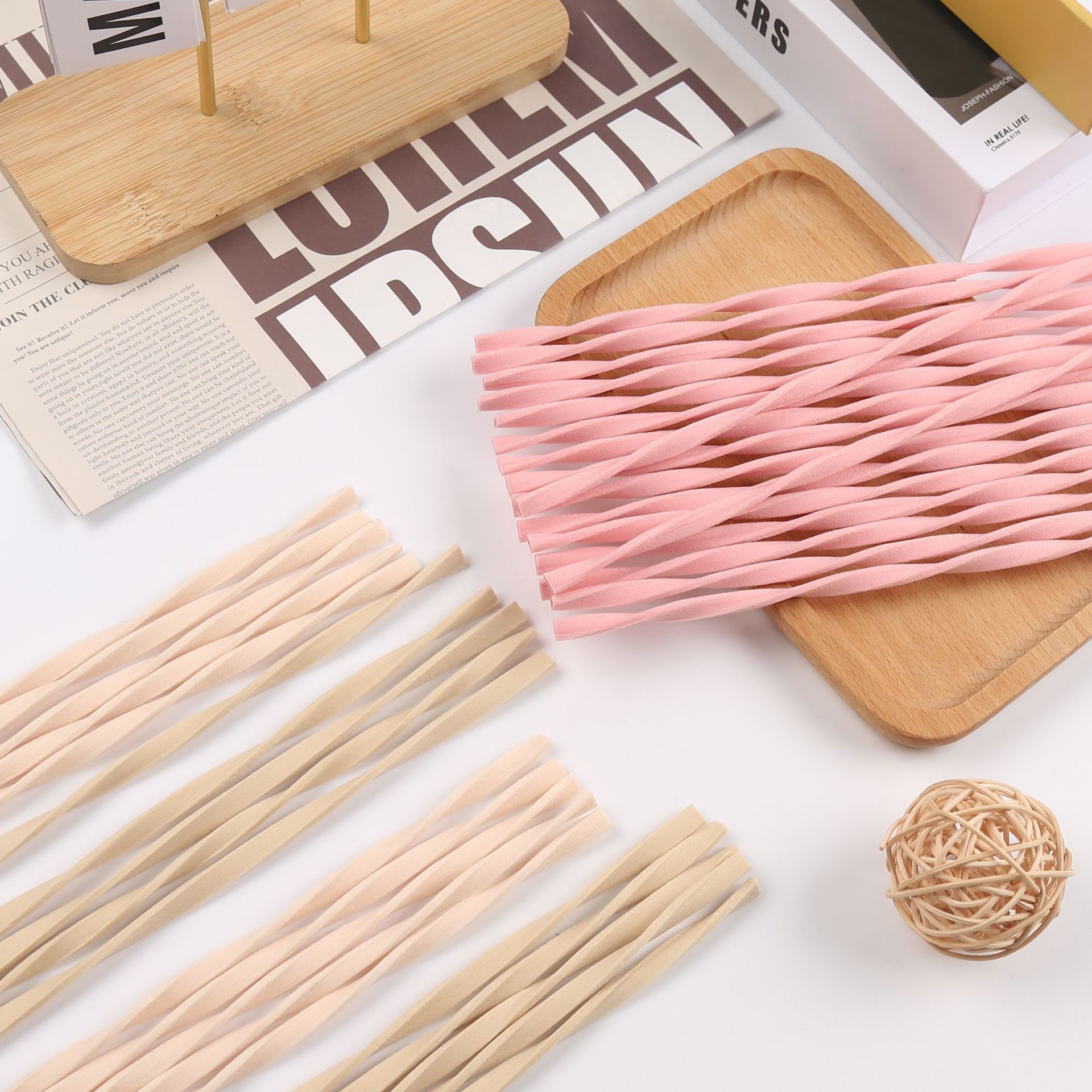 10pcs L30cm Pink/Wood Color Re - огляд і ціна Home Fragrance Diffuser Sticks