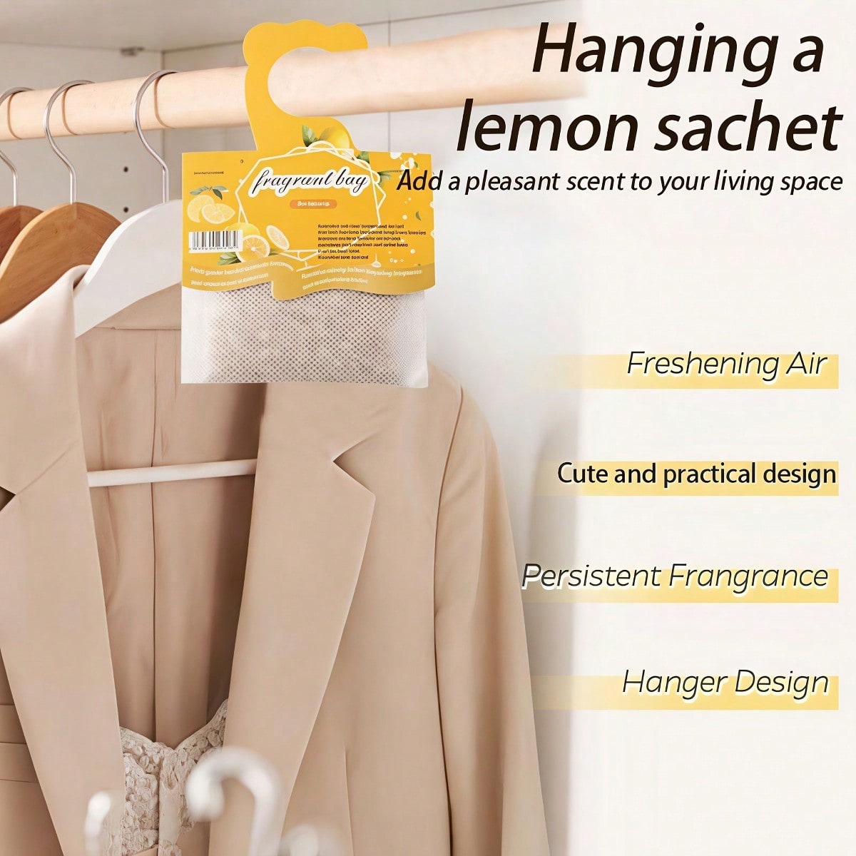 Hanging Lemon Scented Sachets, - огляд і ціна Home Fragrance Elements
